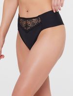 Calcinha Midi Lateral Dupla Florença Preto Triumph