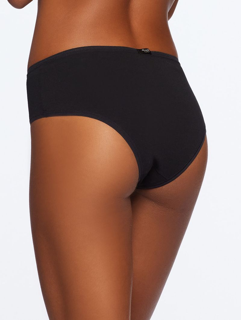 Calcinha Midi Summer Cotton Preto Sloggi