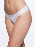 Calcinha Mini Franzida Feelgood Lace Branco Sloggi